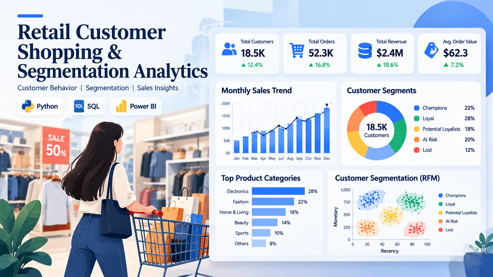 Retail Customer Shopping and Segmentation Analytics